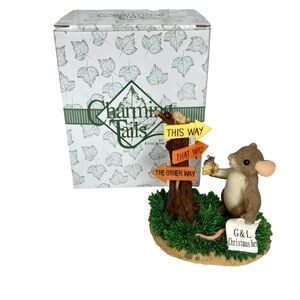 Charming Tails "I'll Find My Way To You" Mouse Figurine 98/375 Fitz & Floyd 2004